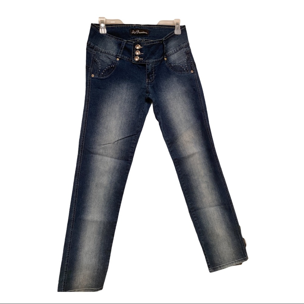 D'g Premium jeans crystal 3 button/zip fly size 42